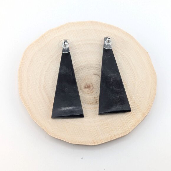 Native American Mosaic Dangle Earrings Handmade Inlay Jewelry Museum Quality** - Picture 10 of 10